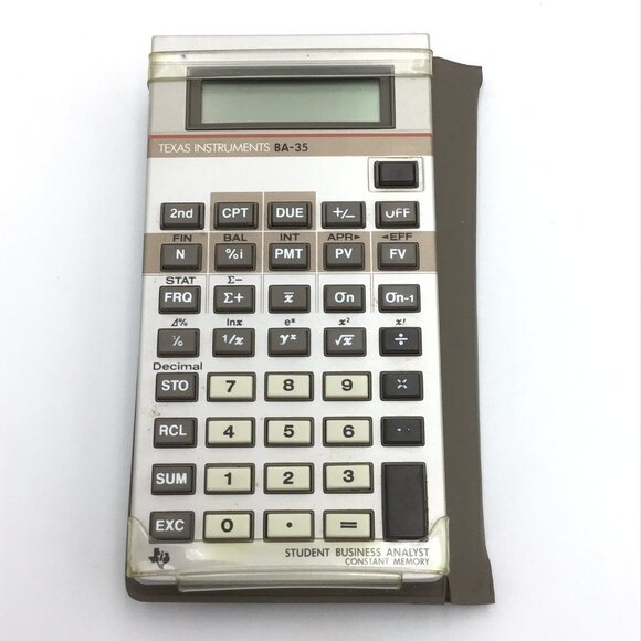 TEXAS INSTRUMENTS BUSINESS ANALYST BA-35 CALCULATOR - Picture 1 of 4